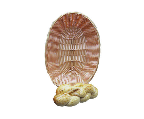 BREAD BASKET WOVEN PLASTIC OVAL – 230 X 167MM