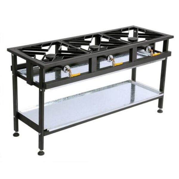 BOILING TABLE GAS – COMMERCIAL – 3 BURNER STRAIGHT