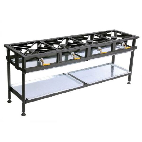 BOILING TABLE GAS – COMMERCIAL – 4 BURNER STRAIGHT