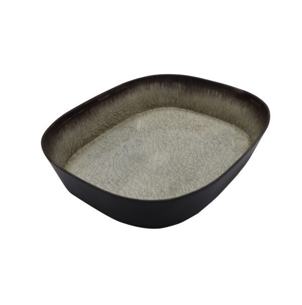 CAPSULE BOWL RECT (MED GREY) – 325 X 265 X 65MM