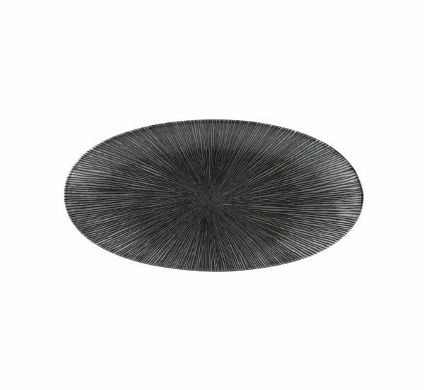 STUDIO PRINTS – AGANO BLACK OVAL PLATE – 29.9x15CM (12)