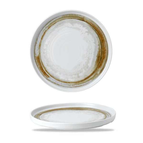 FINCA – SANDSTONE – WALLED PLATE – 26CM (6)