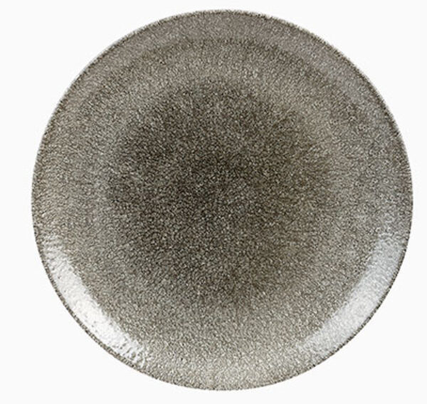 RAKU QUARTZ BLACK – COUPE PLATE – 28.8CM (12)