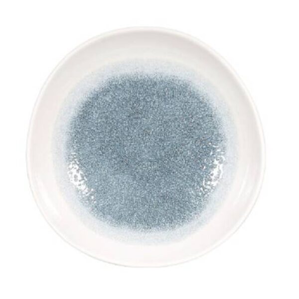 RAKU TOPAZ BLUE – ORGANIC ROUND BOWL – 25.3CM