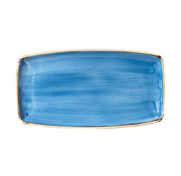 CORNFLOWER BLUE – OBLONG PLATE – 29.5 X 15CM (12)