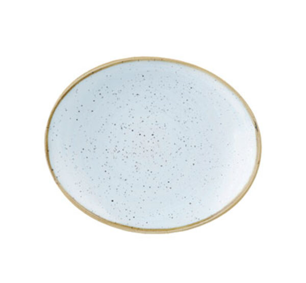DUCK EGG BLUE – OVAL PLATE – 19.2CM (12)