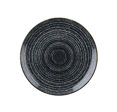 CHARCOAL BLACK – COUPE PLATE – 16.5CM (12)