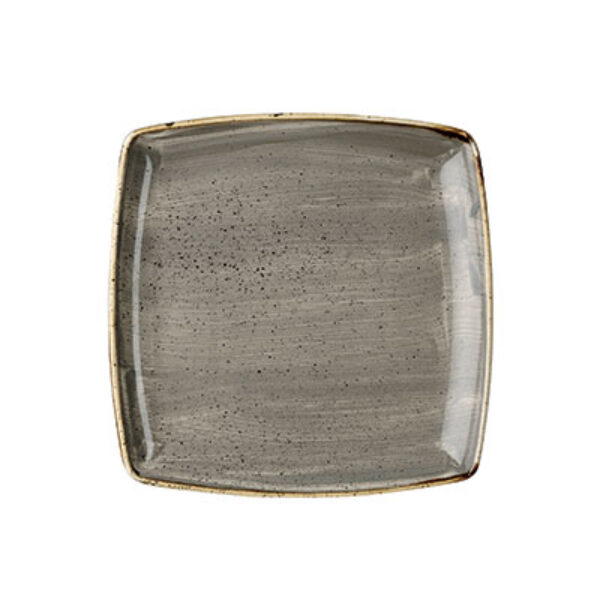 PEPPERCORN GREY – DEEP SQUARE PLATE 26.8CM (6)