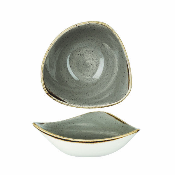 PEPPERCORN GREY – TRIANGLE BOWL 15.3CM (12)