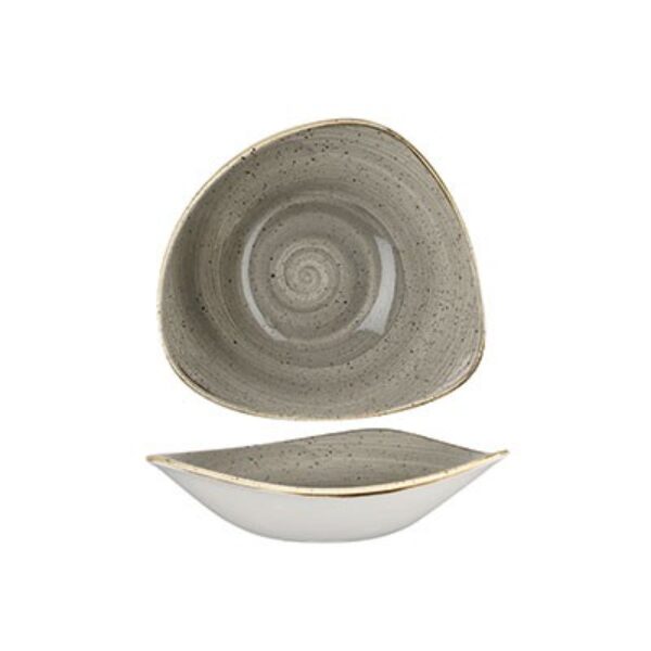 PEPPERCORN GREY – TRIANGLE BOWL 18.5CM (12)