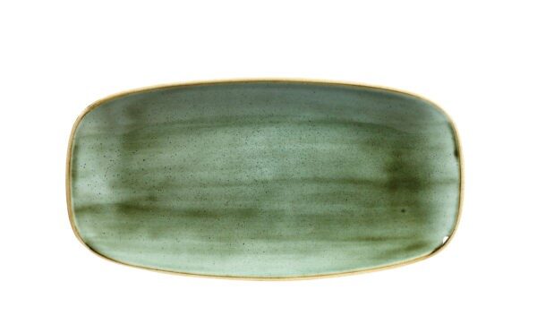 STONECAST – SAMPHIRE GREEN – CHEFS’ OBLONG PLATE – 29.8CM X 15.3CM (12)