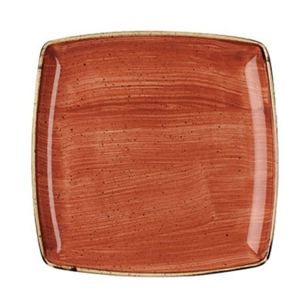 SPICED ORANGE – DEEP SQUARE PLATE – 26.8CM (6)
