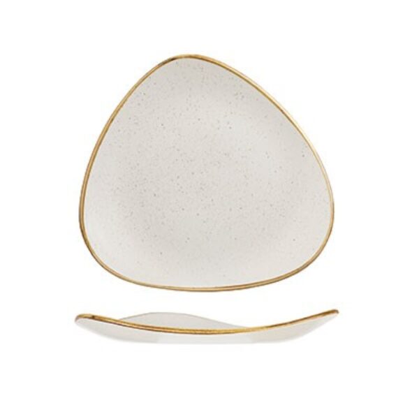 BARLEY WHITE – TRIANGLE PLATE – 26.5CM (12)