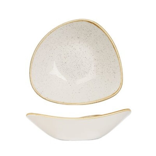 BARLEY WHITE – TRIANGLE BOWL – 23.5CM (12)