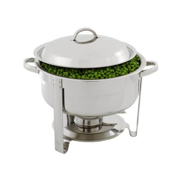CHAFING DISH S/STEEL-POLISHED ROUND 3.7LT
