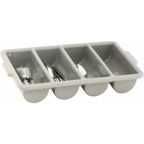 CUTLERY TRAY GREY 4 DIVISION – 500 X 300MM