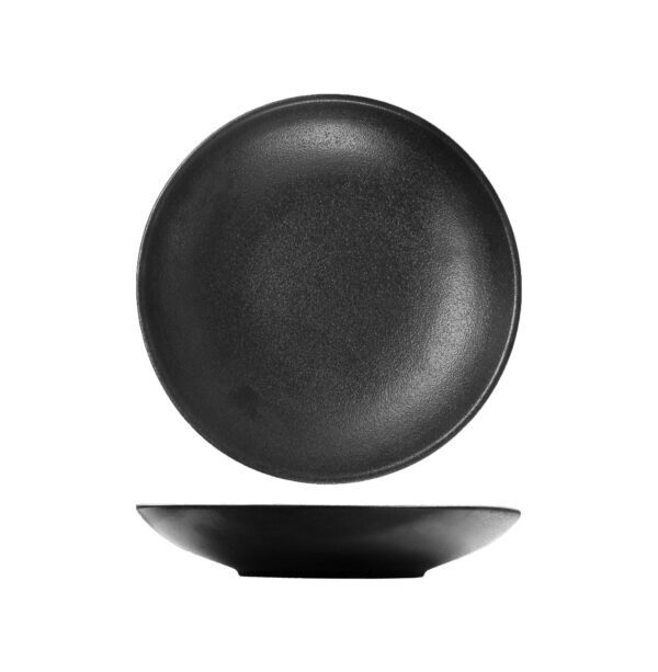 TEMPEST – BLACK – DEEP COUPE PLATE – 24CM (24)