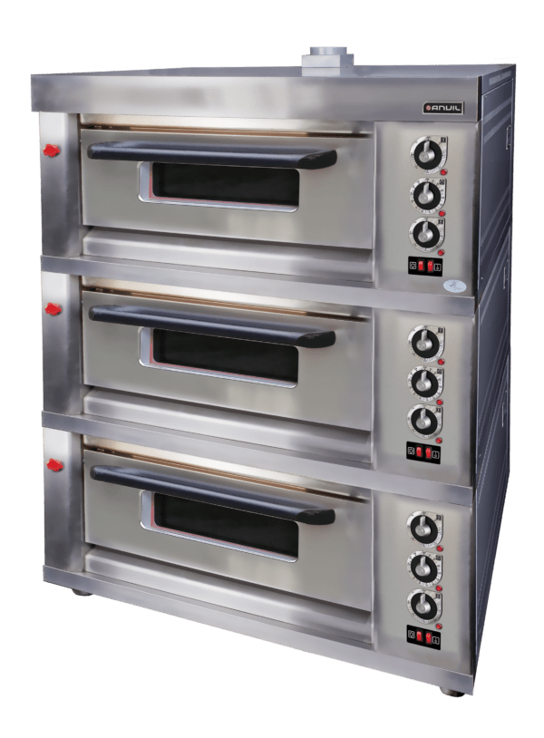 DECK OVEN ANVIL – GAS – 6 TRAY – TRIPLE