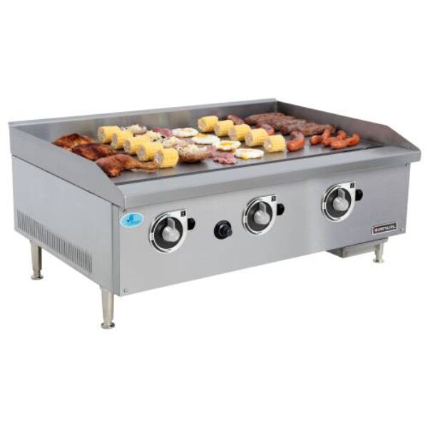 FLAT TOP GRILLER ANVIL – 900MM – PREMIER RANGE – GAS