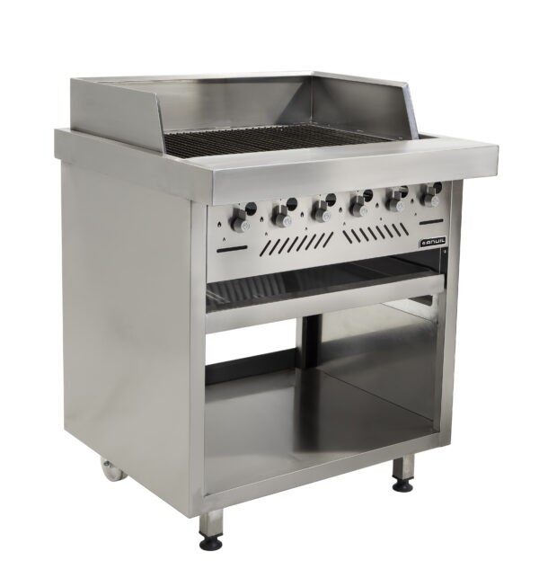 GAS GRILLER ANVIL – 6 BURNER RADIANT – FREE STANDING