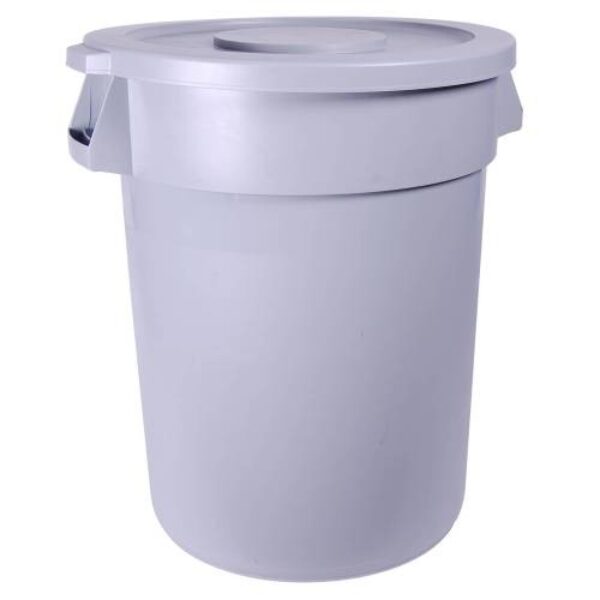 ROUND REFUSE BIN WITH FLAT LID 120LT 560 X 820MM