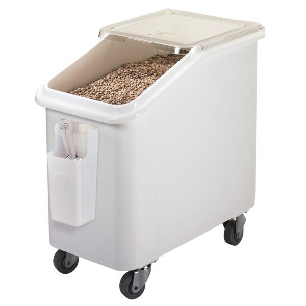 SLANT TOP INGREDIENT BIN WHITE 42CM W X 75CM L X 71CM H – 102KG CAPACITY