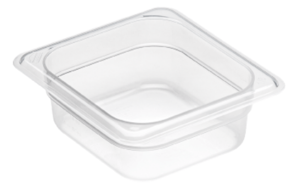 POLYPROPYLENE GN 1/6 FOODPAN TRANSLUSCENT 65MM D