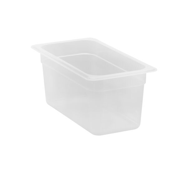 POLYPROPYLENE GN 1/3 FOODPAN TRANSLUSCENT 150MM