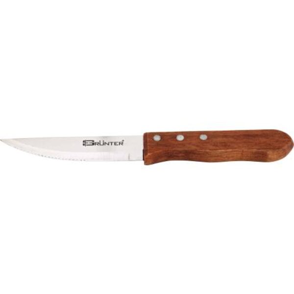 STEAK KNIFE DELUXE BROAD BLADE – WOODEN HANDLE