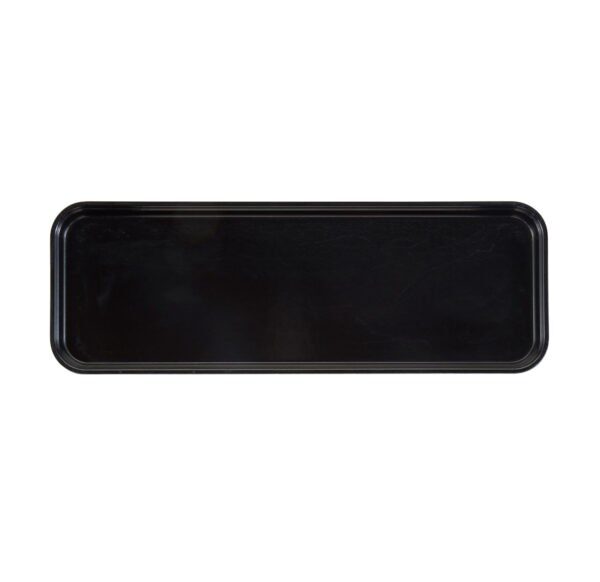 MARKET TRAY FIBERGLASS BLACK 22.5CM W 64.9CM L  2.5CM H