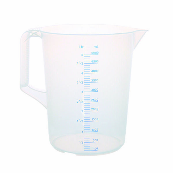 MEASURING JUG PLASTIC-5LT