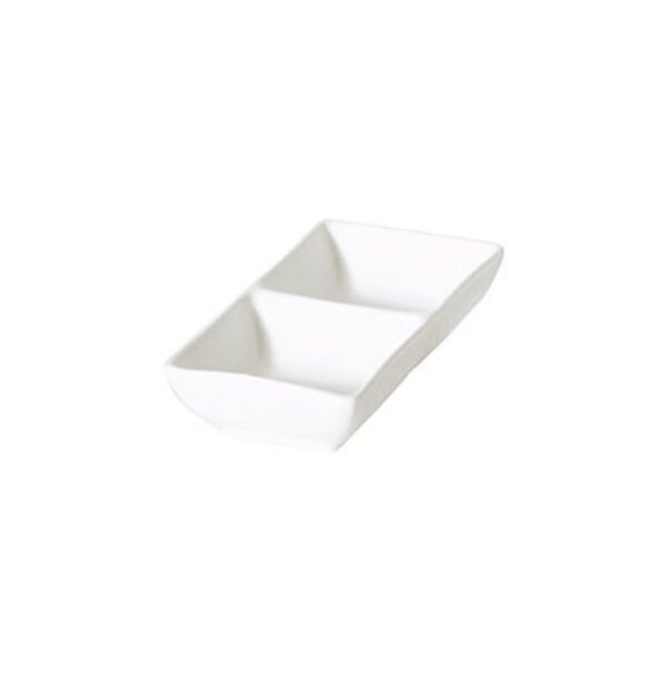 RECT. 2-DIVIDED DISH – 14CM (12)