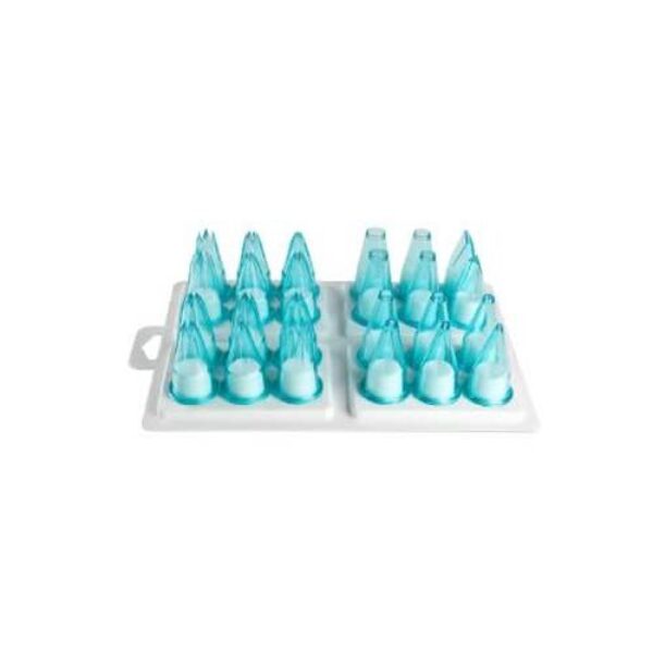 NOZZLE SET POLYCARBONATE ASSORTED PLAIN 12 PIECE