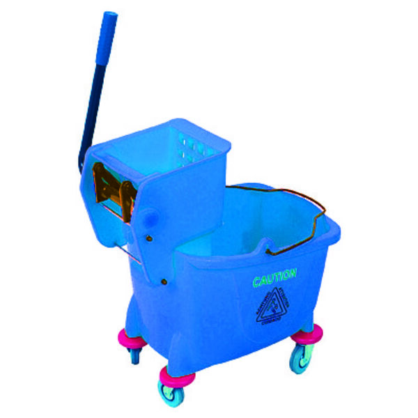 PLASTIC BUCKET & WRINGER – (BLUE) 36LT