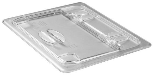 POLYCARBONATE CLEAR HINGED FLIP LID FOR 1/2 PANS