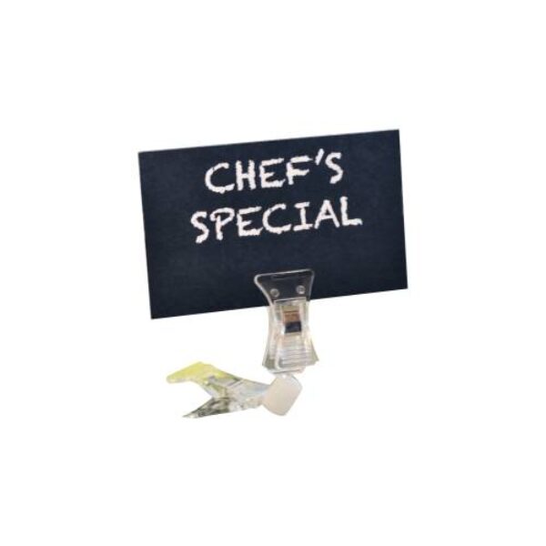 PLASTIC DISPLAY CLIP – THIN BASE – (SOLD IN PACKS OF 12)