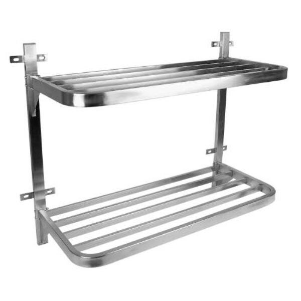 POT RACK S/STEEL – DOUBLE WALL MOUNTED 900 X 400 X 760MM