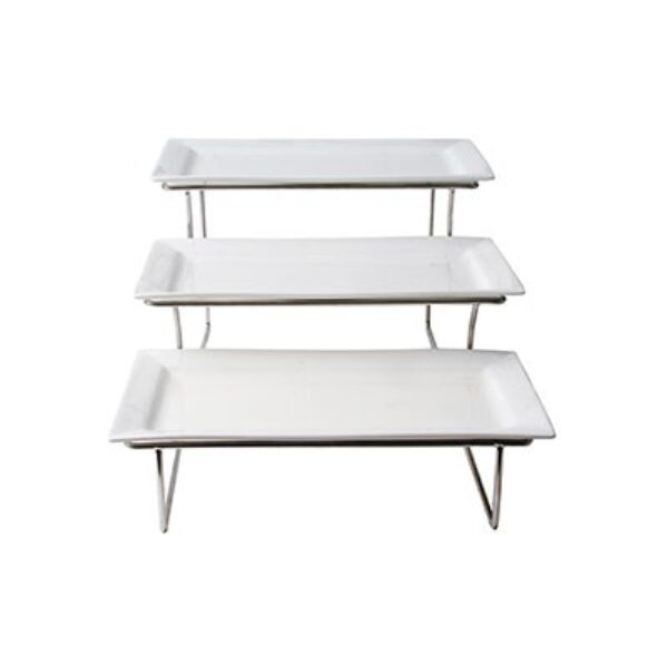 RECTANGULAR 3 STEP LARGE STAND 40 X 35 X 22.5CM (1)