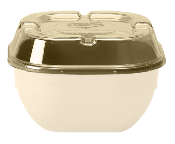 Polycarbonate 278ml Square Bowl – Beige