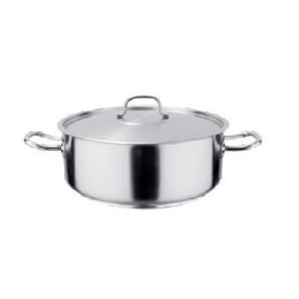POT S/STEEL LOW CASSEROLE – 8LT