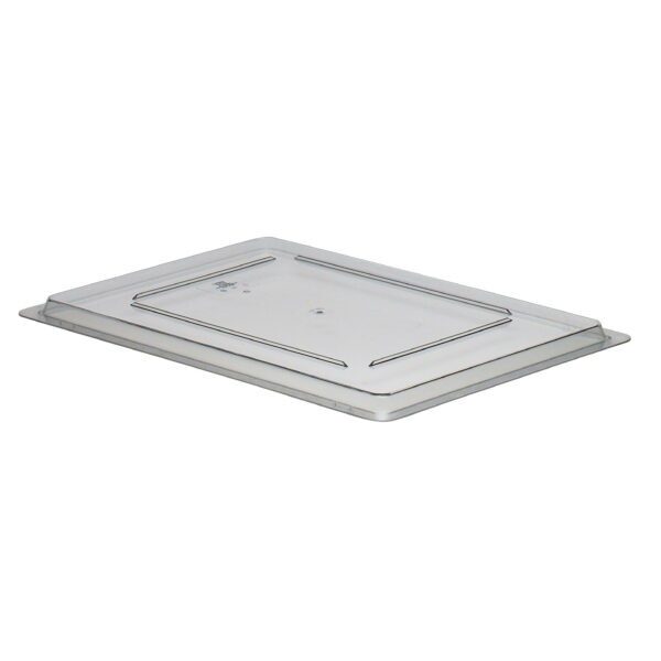 STORAGE BOX SMALL FLAT LID POLYCARBONATE CLEAR 30.5CM W X 45.7CM L