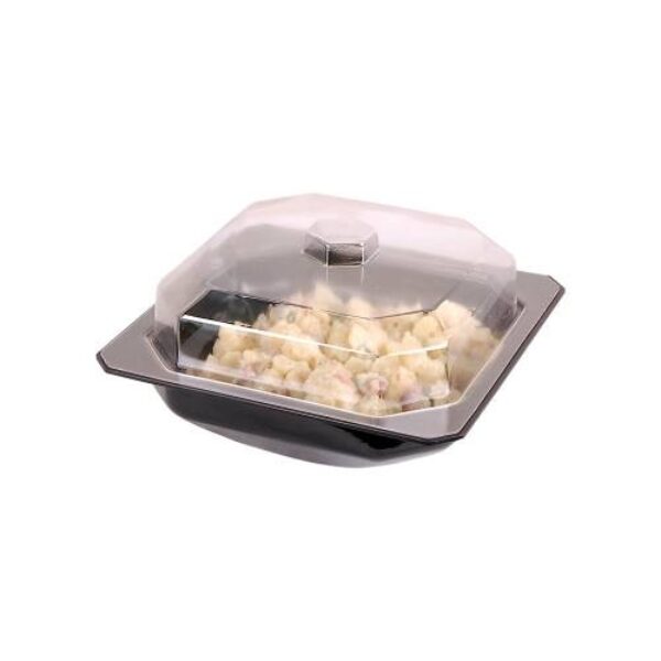 SALADWARE – SALAD BOWL BLACK 250 X 250 X 65MM