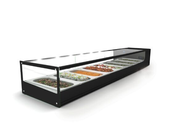 COLD FOOD BAR – SALVADORE 8 INSERT – BLACK (SQUARE)