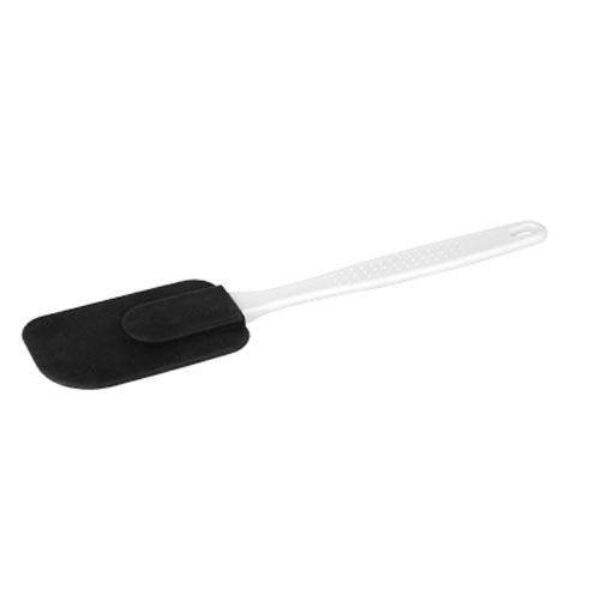 SILICON SPATULA – WHITE PLASTIC HANDLE 110 MM