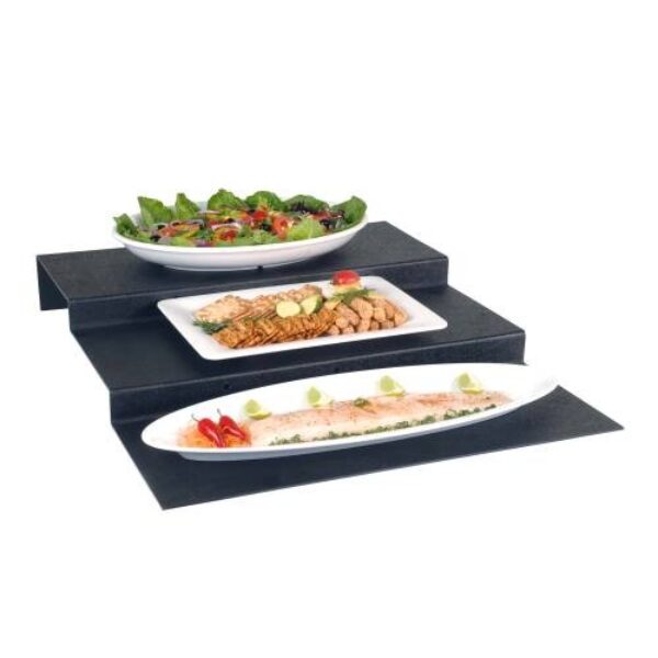 STEP RISER ABS – 3 STEPS (BLACK) 600 X 750 X 95MM