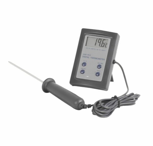 THERMOMETER DIGITAL + TIMER -50°C to 200°C RECALIBRATABLE COOKING THERMOMETER
