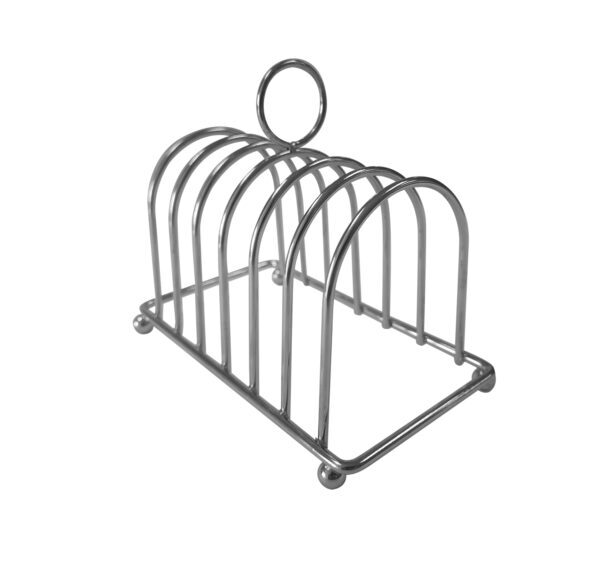 TOAST RACK – 6 SLICE (CHROME PLATED) 140MM x 75MM x 125MM