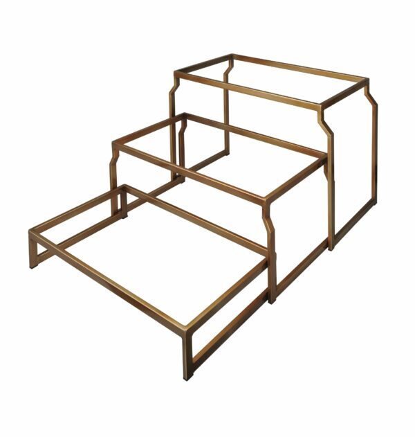 VINTAGE THREE STEP RISER STEEL – T COLLECTION – BRONZE – GN1/1