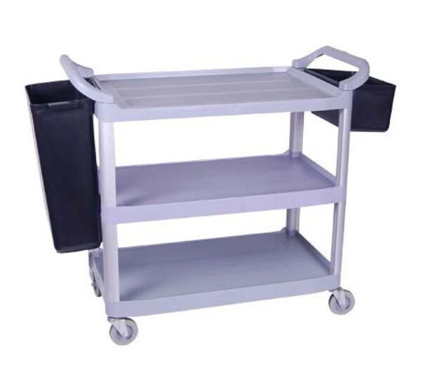 TEA TROLLEY PLASTIC – 3 SHELF – 1030 X 510 X 960MM