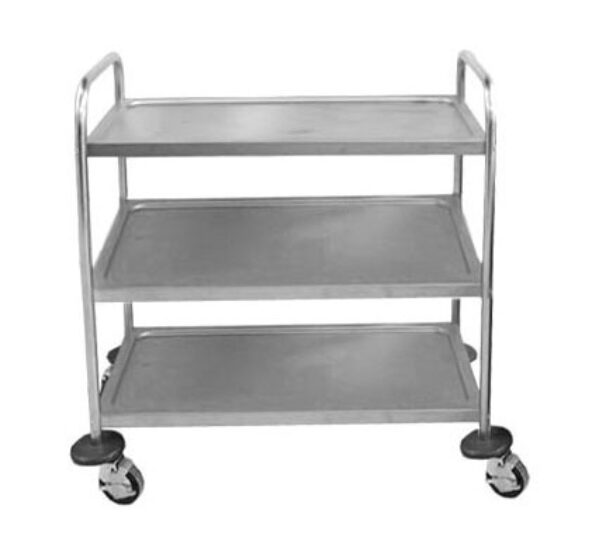 TEA TROLLEY S/STEEL GLOBAL – 3 SHELF – 910 X 850 X 540MM